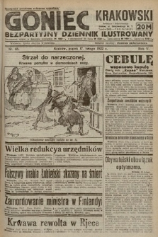 Goniec Krakowski : bezpartyjny dziennik popularny. 1922, nr 48