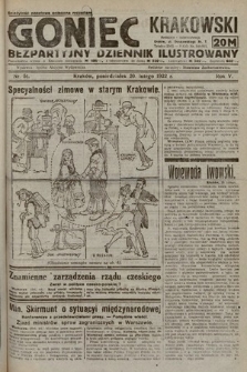 Goniec Krakowski : bezpartyjny dziennik popularny. 1922, nr 51