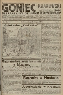 Goniec Krakowski : bezpartyjny dziennik popularny. 1922, nr 52