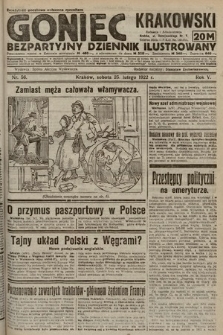 Goniec Krakowski : bezpartyjny dziennik popularny. 1922, nr 56