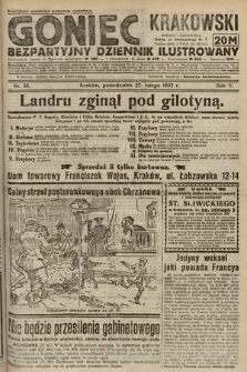 Goniec Krakowski : bezpartyjny dziennik popularny. 1922, nr 58