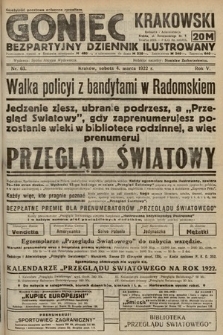 Goniec Krakowski : bezpartyjny dziennik popularny. 1922, nr 63