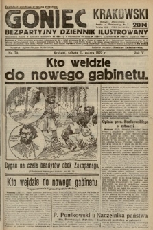 Goniec Krakowski : bezpartyjny dziennik popularny. 1922, nr 70