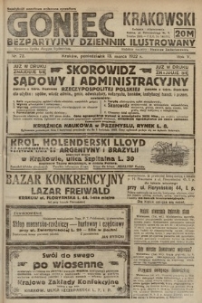 Goniec Krakowski : bezpartyjny dziennik popularny. 1922, nr 72