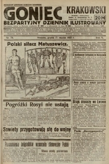 Goniec Krakowski : bezpartyjny dziennik popularny. 1922, nr 76