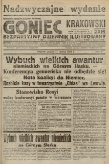 Goniec Krakowski : bezpartyjny dziennik popularny. 1922, nr 76 (nadzwyczajne wydanie)