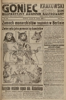 Goniec Krakowski : bezpartyjny dziennik popularny. 1922, nr 89