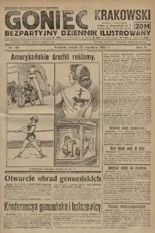 Goniec Krakowski : bezpartyjny dziennik popularny. 1922, nr 101