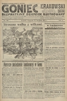 Goniec Krakowski : bezpartyjny dziennik popularny. 1922, nr 102