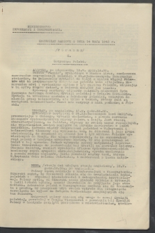 Komunikat Radiowy z dnia 14 maja 1943 - wydanie poranne