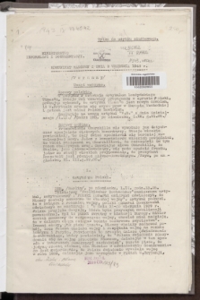 Komunikat Radiowy z dnia 2 września 1943 - wydanie poranne