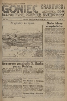 Goniec Krakowski : bezpartyjny dziennik popularny. 1922, nr 163