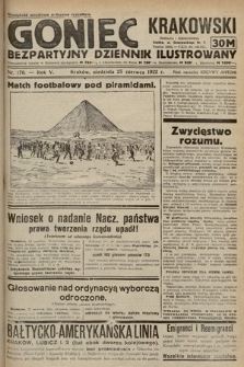 Goniec Krakowski : bezpartyjny dziennik popularny. 1922, nr 170