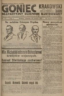 Goniec Krakowski : bezpartyjny dziennik popularny. 1922, nr 174