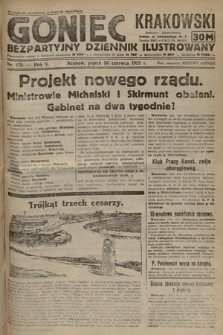 Goniec Krakowski : bezpartyjny dziennik popularny. 1922, nr 175