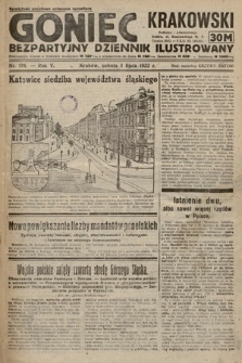 Goniec Krakowski : bezpartyjny dziennik popularny. 1922, nr 176