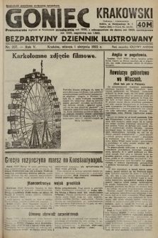 Goniec Krakowski : bezpartyjny dziennik popularny. 1922, nr 207