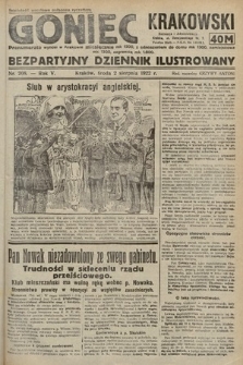 Goniec Krakowski : bezpartyjny dziennik popularny. 1922, nr 208
