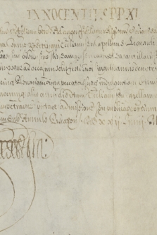 Dokument papieża Innocentego XI dotyczący nadania odpustu zupełnego wiernym nawiedzającym kaplicę św. Leonarda w Kolegium Większym Uniwersytetu Krakowskiego