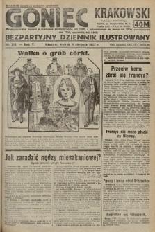 Goniec Krakowski : bezpartyjny dziennik popularny. 1922, nr 214