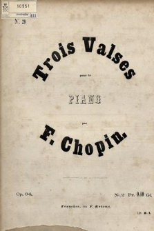 Trois valses : pour le piano : op. 64. No. 2