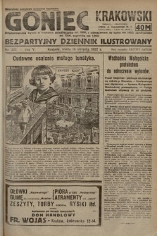 Goniec Krakowski : bezpartyjny dziennik popularny. 1922, nr 222