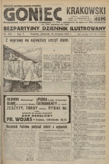 Goniec Krakowski : bezpartyjny dziennik popularny. 1922, nr 226