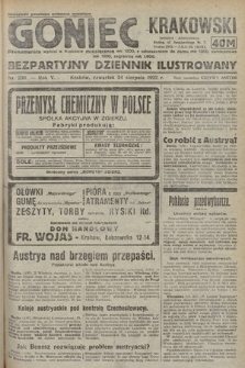 Goniec Krakowski : bezpartyjny dziennik popularny. 1922, nr 230