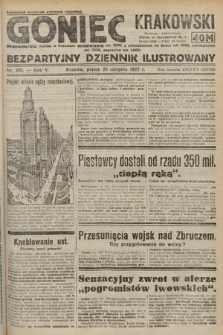 Goniec Krakowski : bezpartyjny dziennik popularny. 1922, nr 231