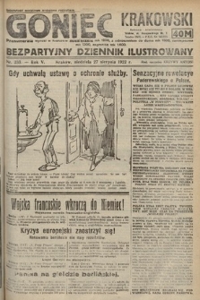 Goniec Krakowski : bezpartyjny dziennik popularny. 1922, nr 233