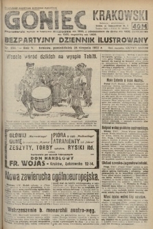 Goniec Krakowski : bezpartyjny dziennik popularny. 1922, nr 234