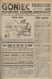 Goniec Krakowski : bezpartyjny dziennik popularny. 1922, nr 238