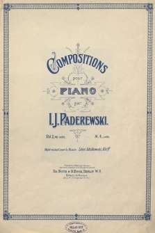 Compositions pour piano