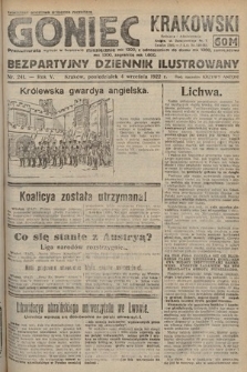 Goniec Krakowski : bezpartyjny dziennik popularny. 1922, nr 241