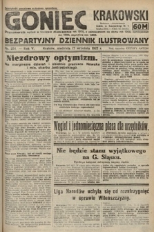 Goniec Krakowski : bezpartyjny dziennik popularny. 1922, nr 254