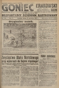 Goniec Krakowski : bezpartyjny dziennik popularny. 1922, nr 265
