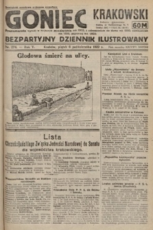 Goniec Krakowski : bezpartyjny dziennik popularny. 1922, nr 274