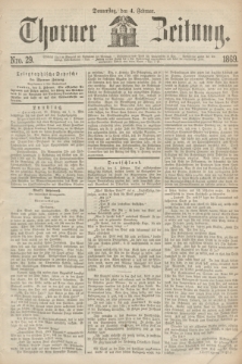 Thorner Zeitung. 1869, Nro. 29 (4 Februar)
