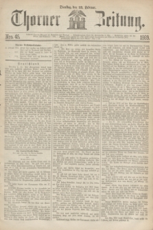 Thorner Zeitung. 1869, Nro. 45 (23 Februar)