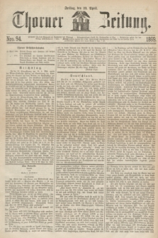 Thorner Zeitung. 1869, Nro. 94 (23 April) + wkładka