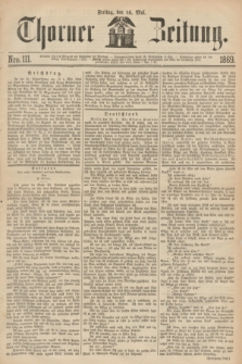 Thorner Zeitung. 1869, Nro. 111 (14 Mai)