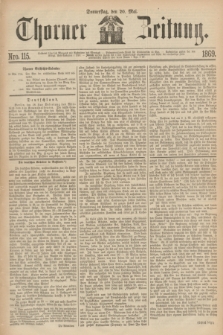 Thorner Zeitung. 1869, Nro. 115 (20 Mai)