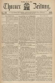 Thorner Zeitung. 1869, Nro. 119 (25 Mai)