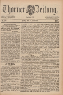 Thorner Zeitung : Begründet 1760. 1888, Nr. 282 (30 November)