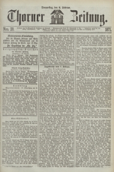 Thorner Zeitung. 1871, Nro. 28 (2 Februar)