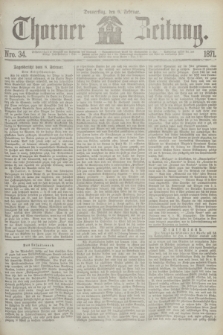 Thorner Zeitung. 1871, Nro. 34 (9 Februar)
