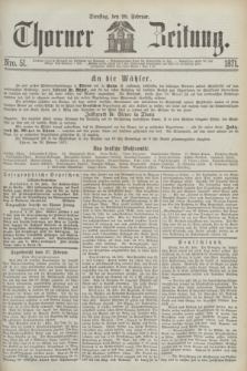 Thorner Zeitung. 1871, Nro. 51 (28 Februar)