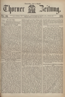 Thorner Zeitung. 1871, Nro. 181 (3 August)