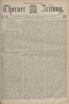Thorner Zeitung. 1871, Nro. 205 (31 August)