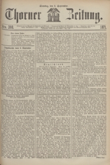 Thorner Zeitung. 1871, Nro. 208 (3 September)